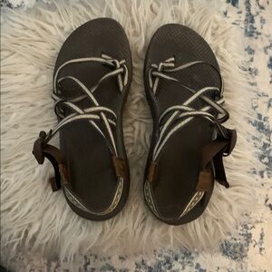 Chaco Brown and White Sandals